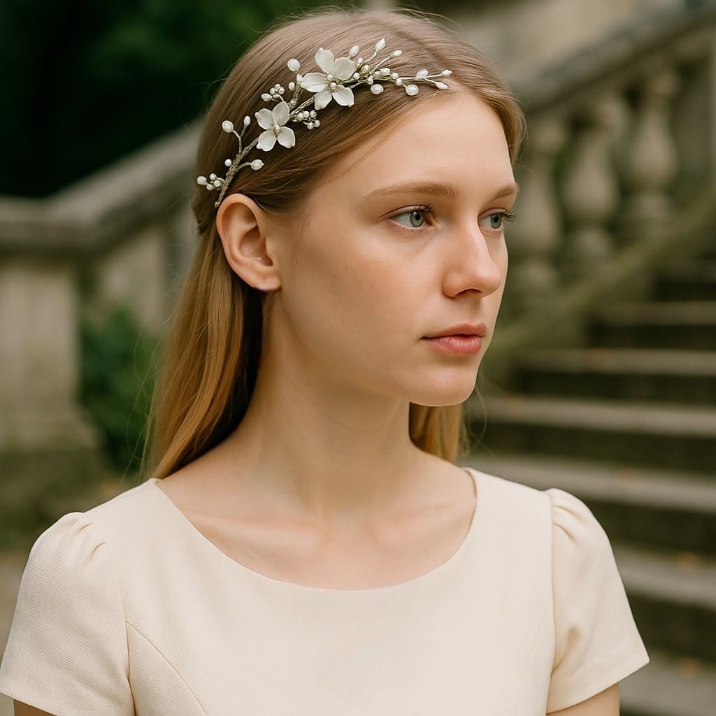 Elegant Metal Garland Headpiece