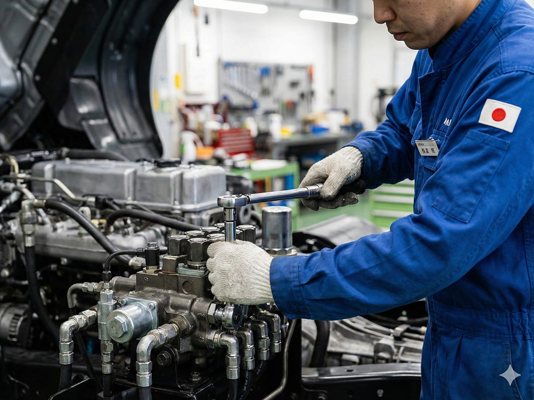 Superior maintenance quality guaranteed by skilled Japanese mechanics.