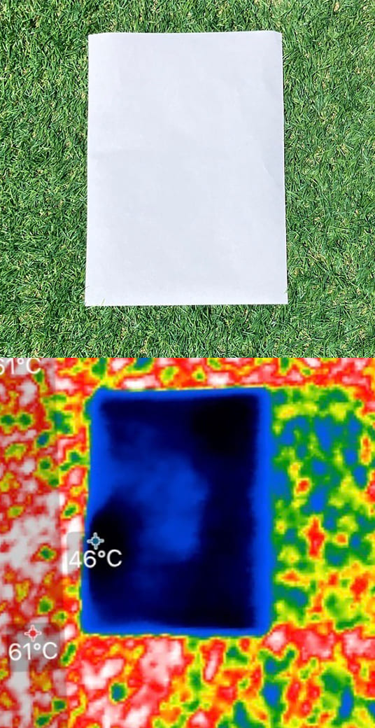 Heat-shielding performance verification.