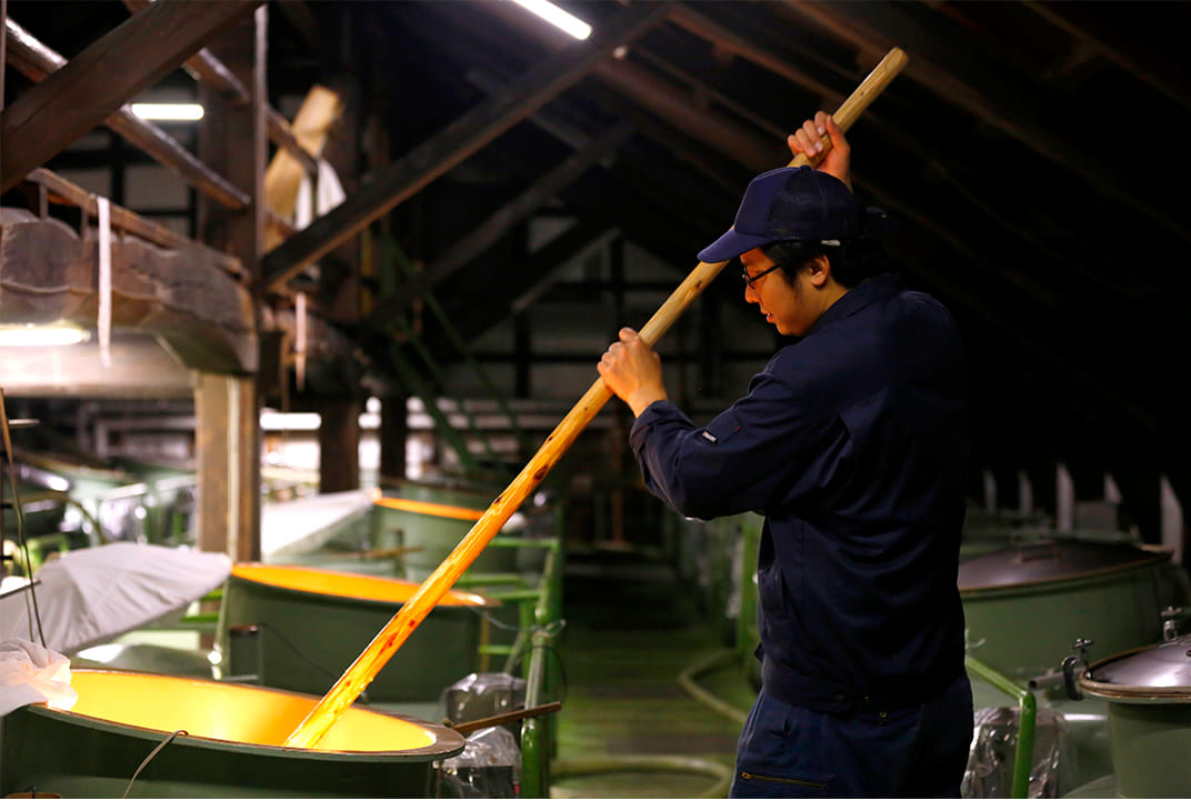 Carefully brewed using traditional methods