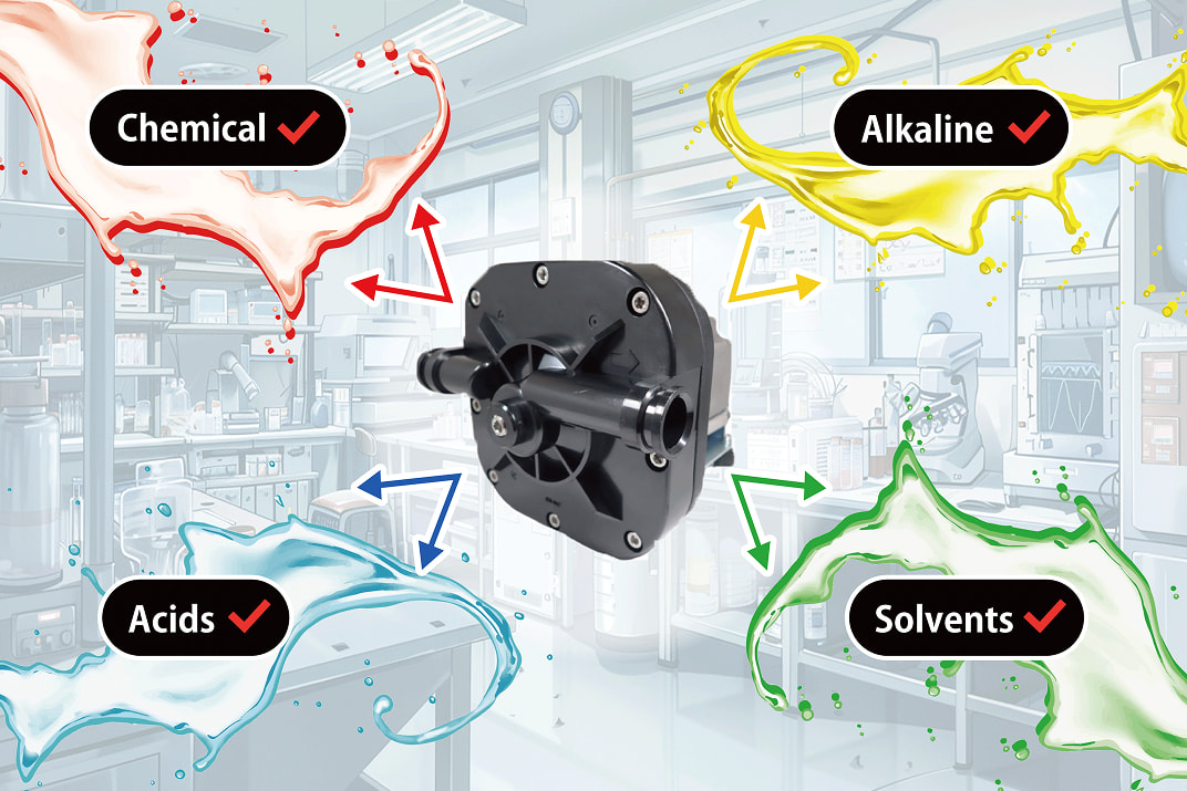 Oil-Free, Chemical-Resistant Diaphragm Structure | For Highly Corrosive Fluids