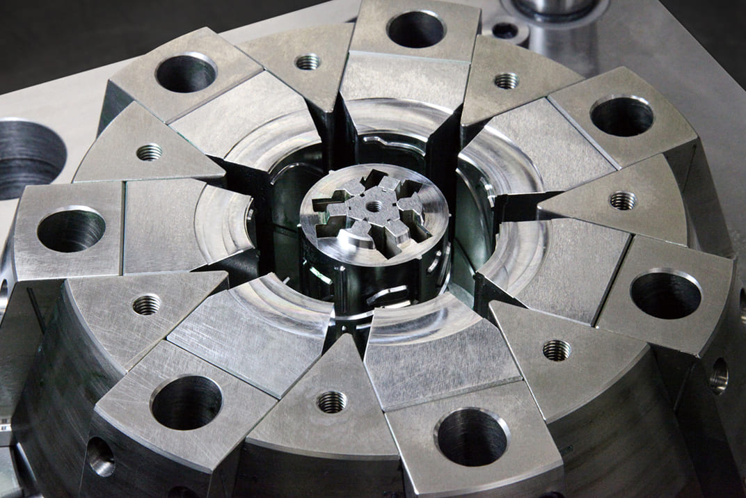 Proprietary Collapsible Core Mold Structure Designed In-House