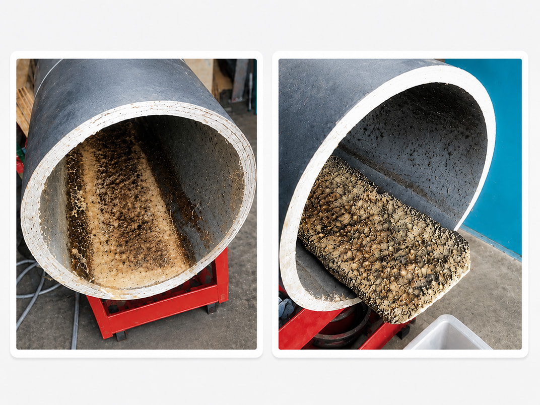 The Moment Grime Is Removed from Massive Water Distribution Pipes
